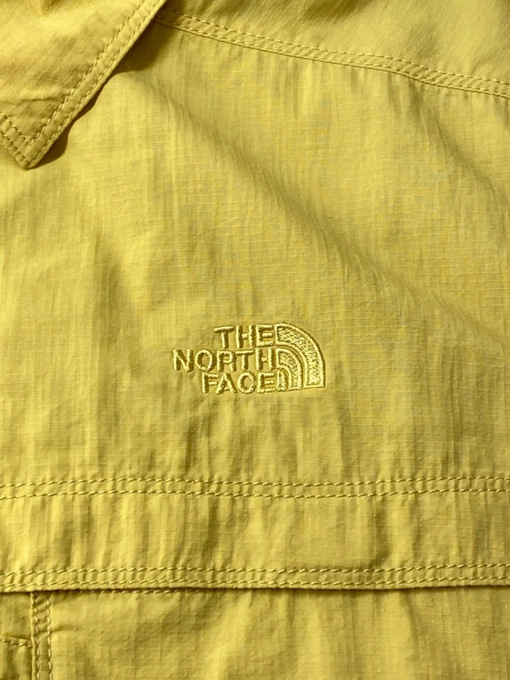 The North Face Men's Yellow Button-Up Shirt